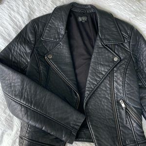 Fake leather top shop jacket